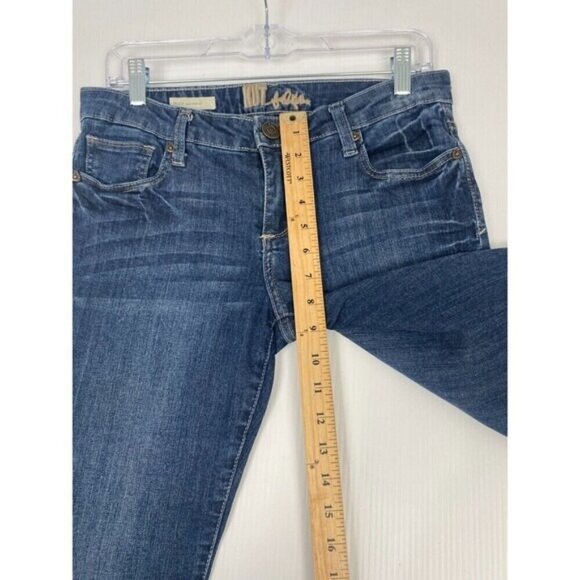 KUT FROM THE KLOTH Jeans Felicia Baby Bootcut Size 6 Blue Stretch Womens - Picture 7 of 16